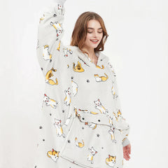 The Sanctuary Wearable Warmth: Oversized Heated Hoodie Blanket