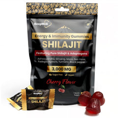 BeepWell High-Potency Shilajit Gummies (3,000mg) – Cherry Flavor