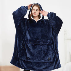 The Sanctuary Wearable Warmth: Oversized Heated Hoodie Blanket